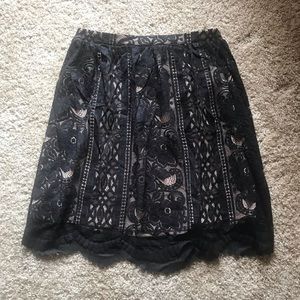 Black Lace Xhilaration Skirt